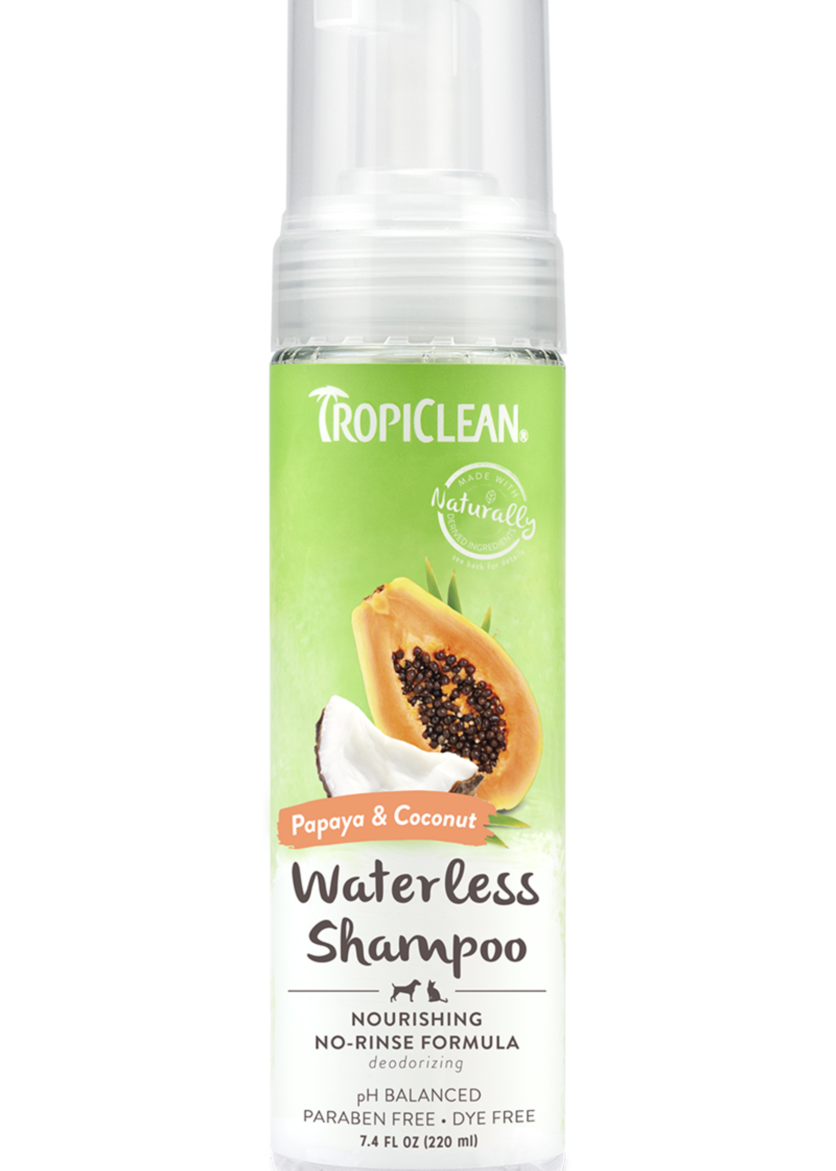 TropiClean® TropiClean® Papaya and Coconut Foaming Waterless Shampoo 7.5oz