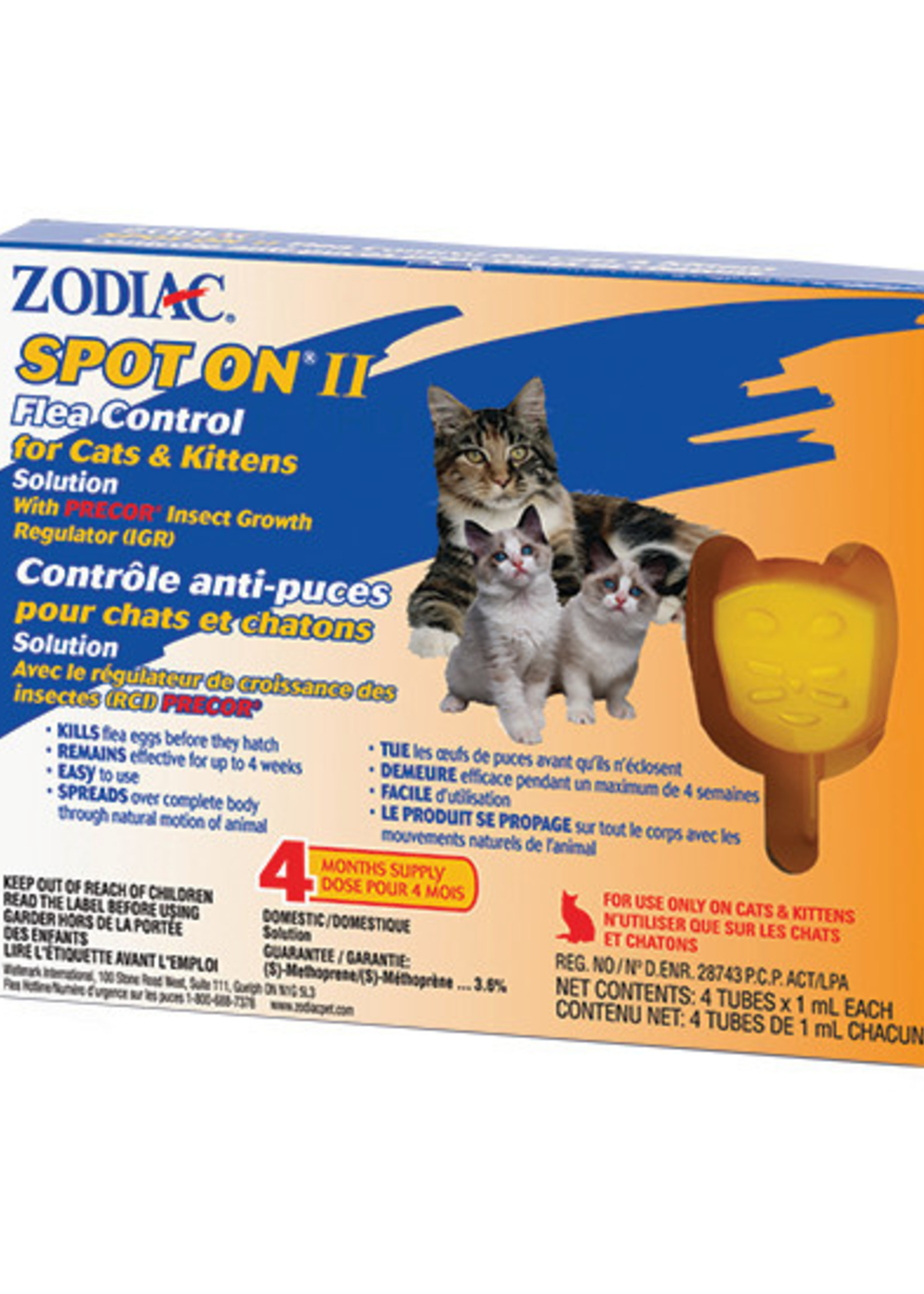 Zodiac® Spot On® II Flea Control for Cats & Kittens