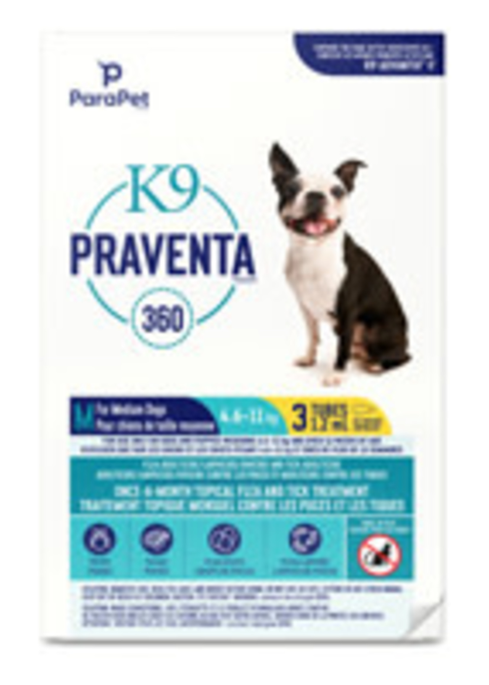 ParaPet™ K9 Praventa 360™ for Medium Dogs 4.6-11kG