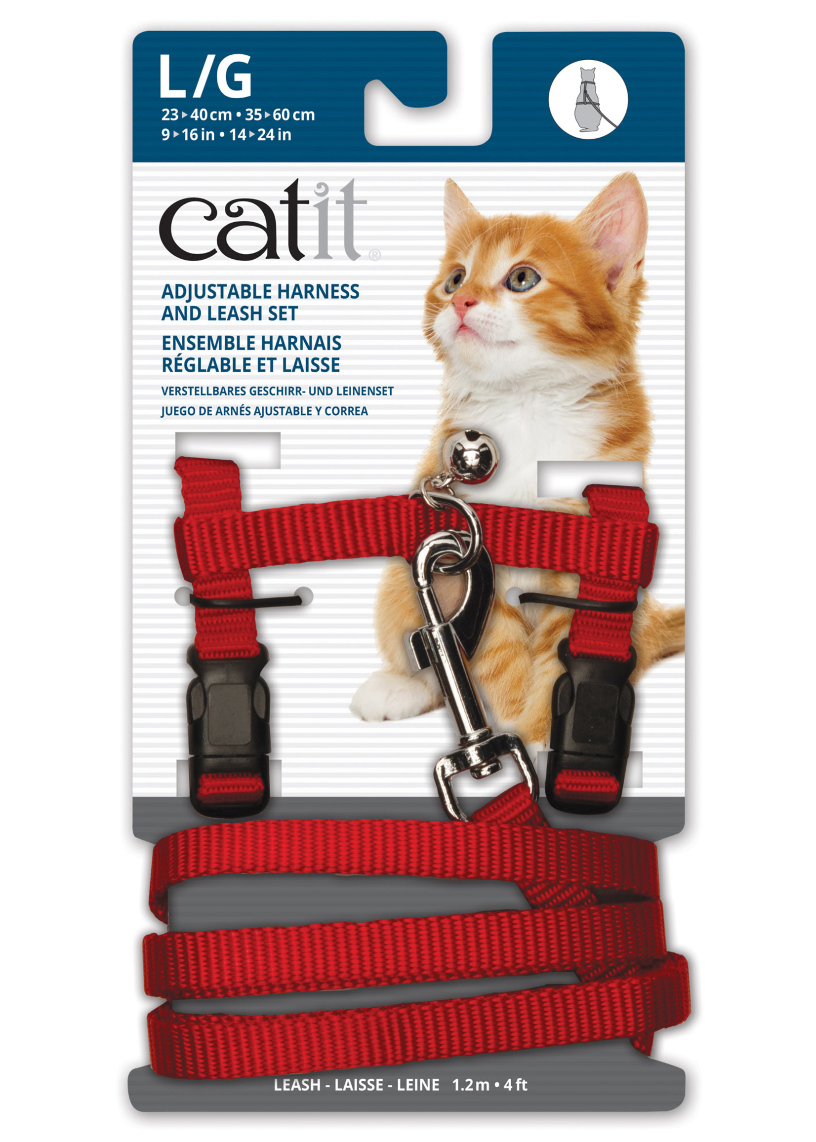 Catit® Adjustable Nylon Harness & Leash Set Large