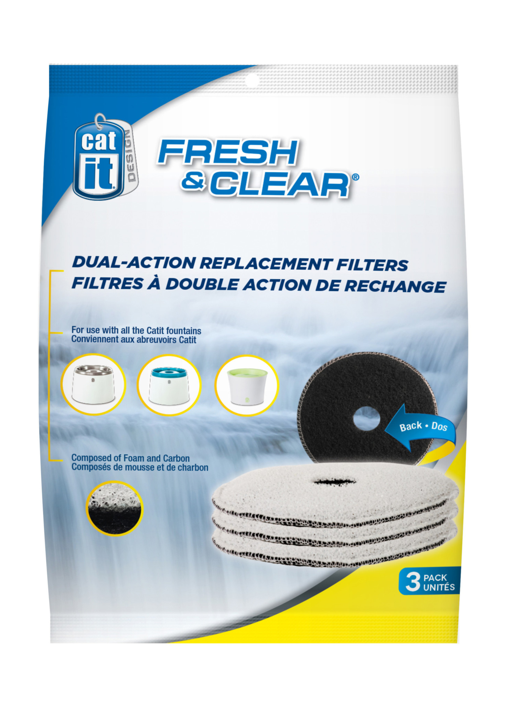 Catit® Carbon Fountain Filters 3 pack