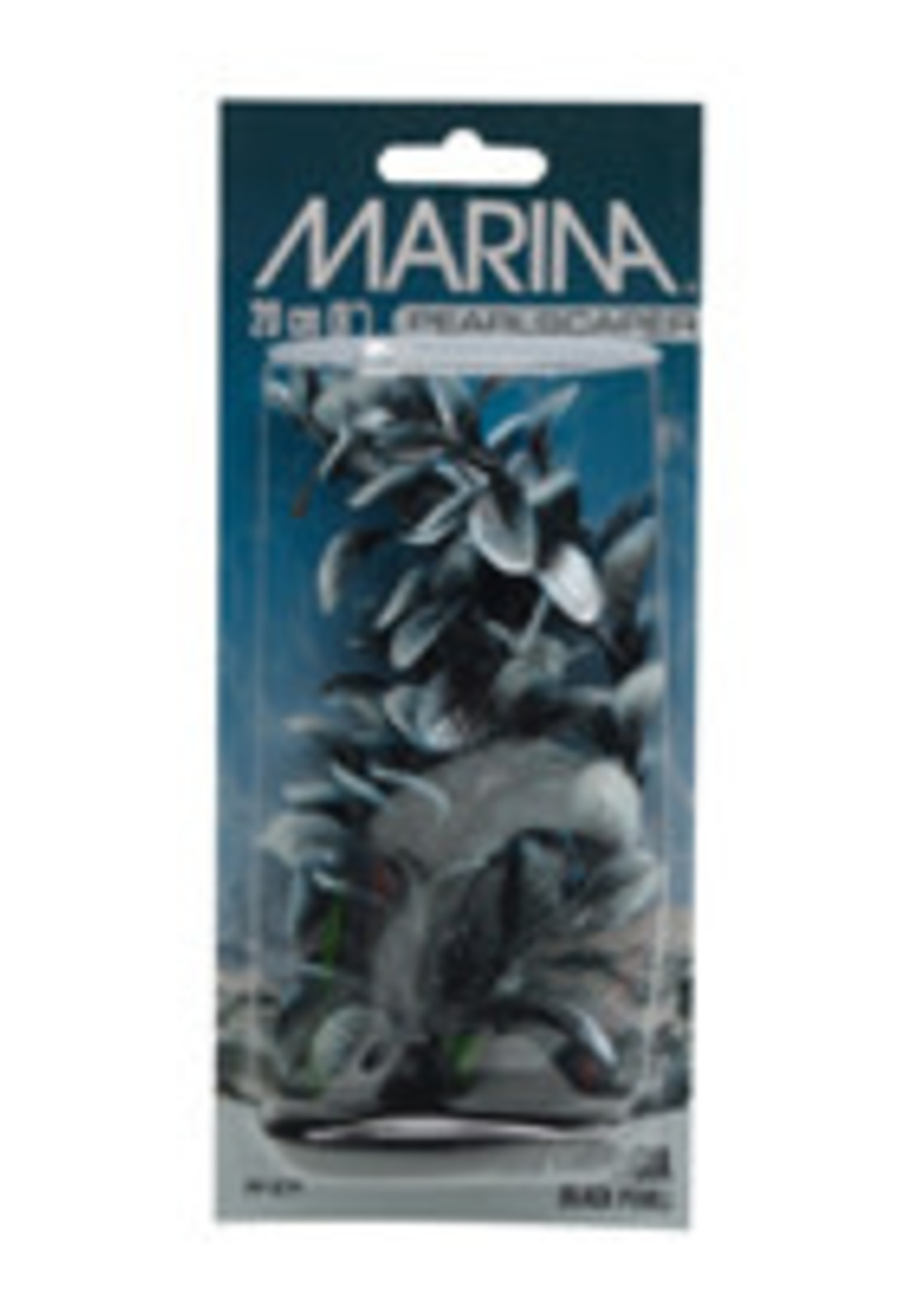 Marina® Plastic Plant, Red Ludwigia - Black with White Tips, 20 cm (8 in)
