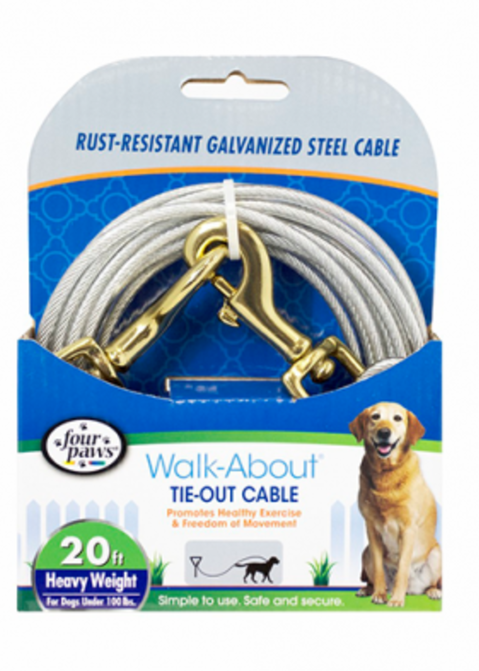 All Four Paws™ All Four Paws™ Tie-Out Cable Heavy Weight 20'