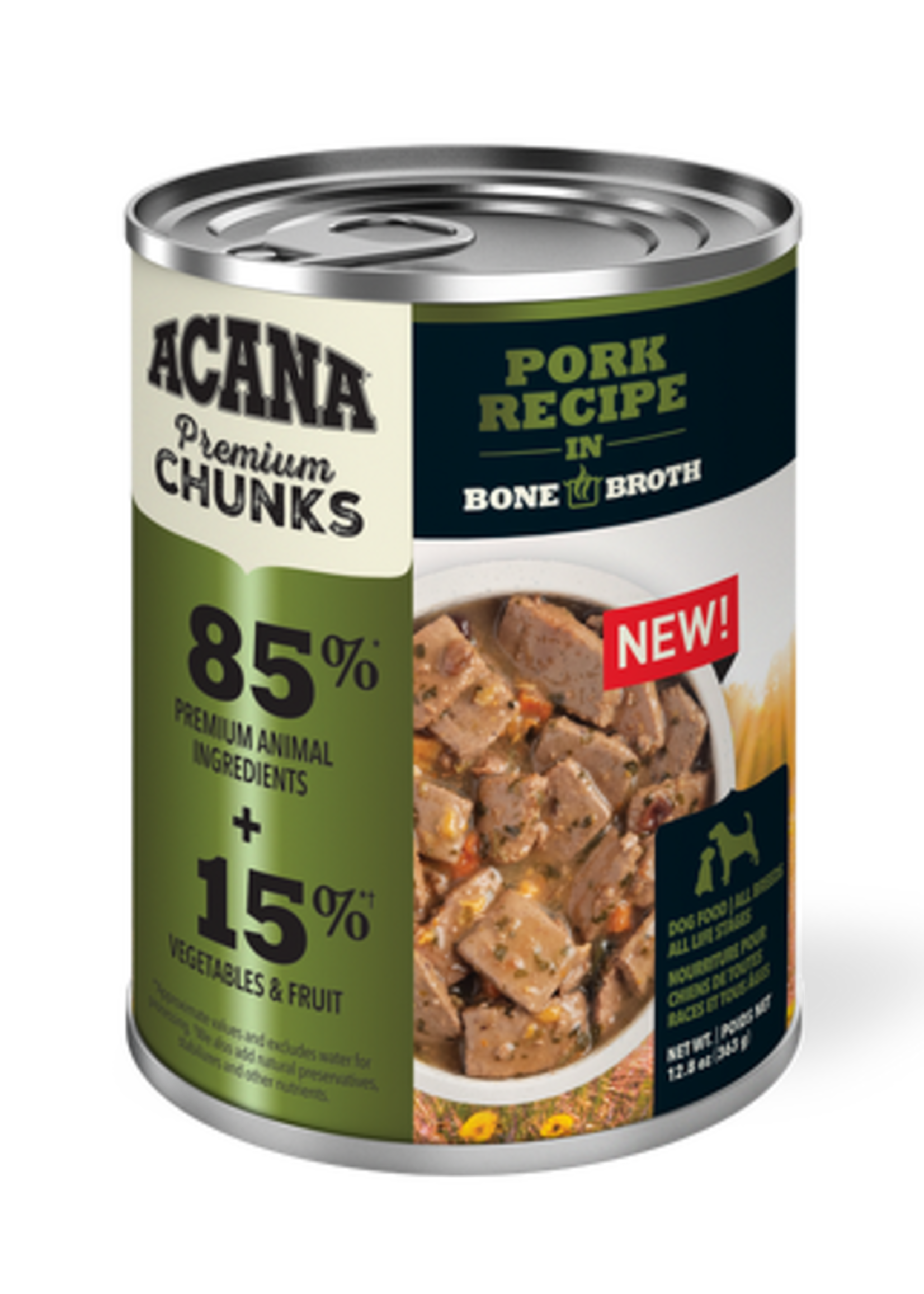 Acana® Acana® Premium Chunks, Pork Recipe in Bone Broth 12.8oz