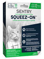 Sentry™ Squeez-On™ Flea Control for Cats & Kittens 3x1.5mL