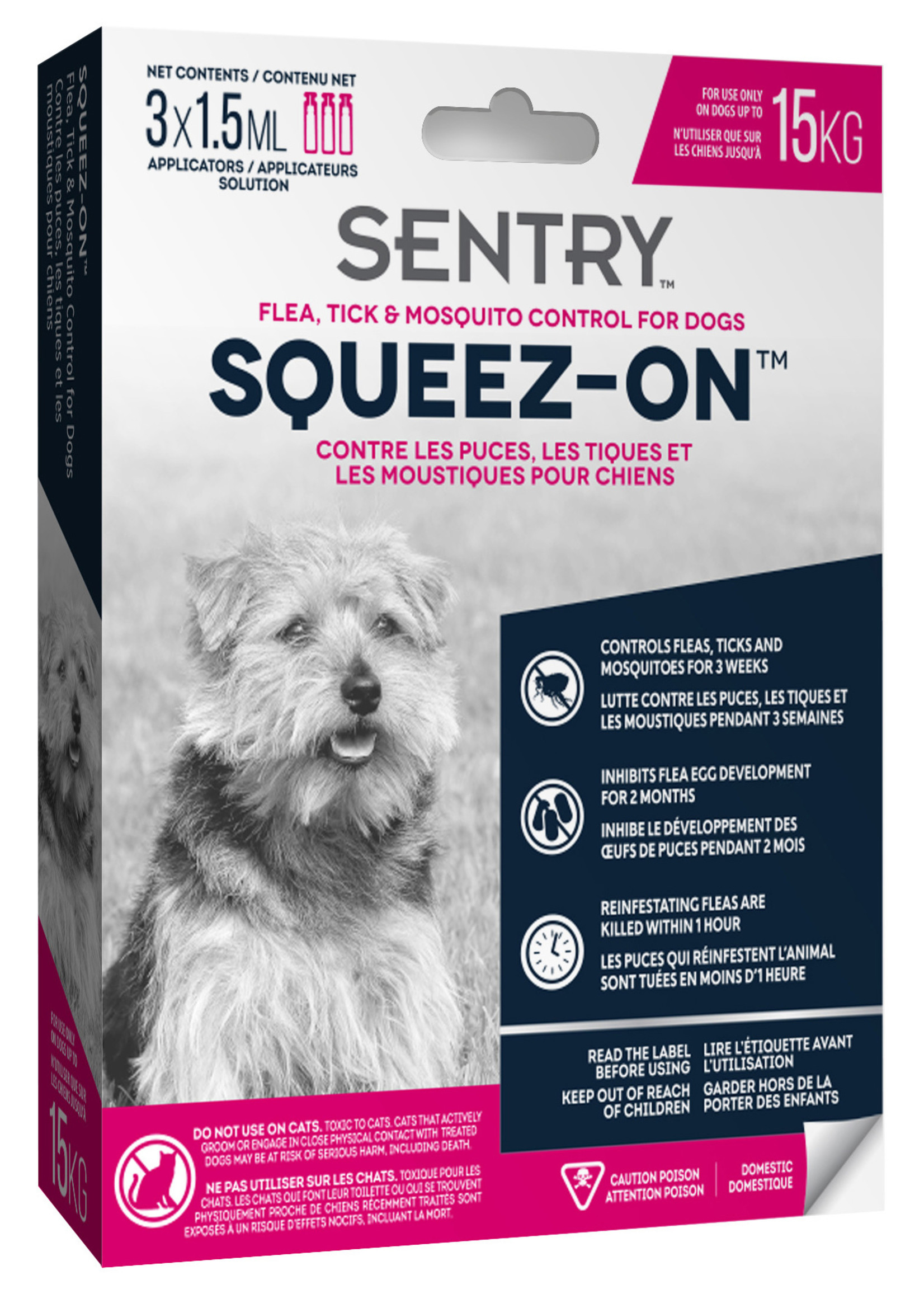 Sentry™ Sentry™ Squeez-On™  Flea, Tick & Mosquito Control For Dogs (up to 15 kg)