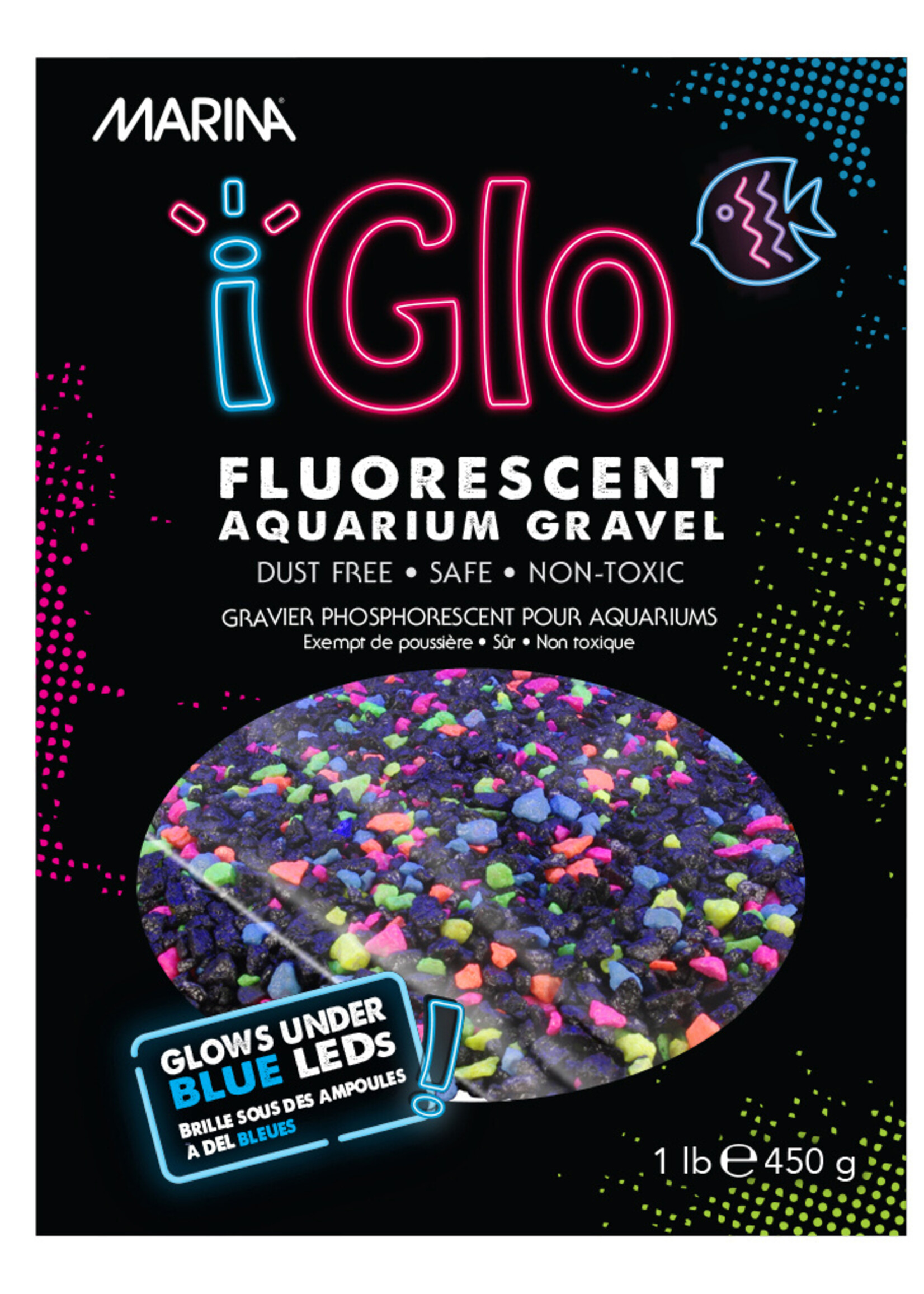 Marina® Marina® iGlo Fluorescent Gravel Galaxy 1lb