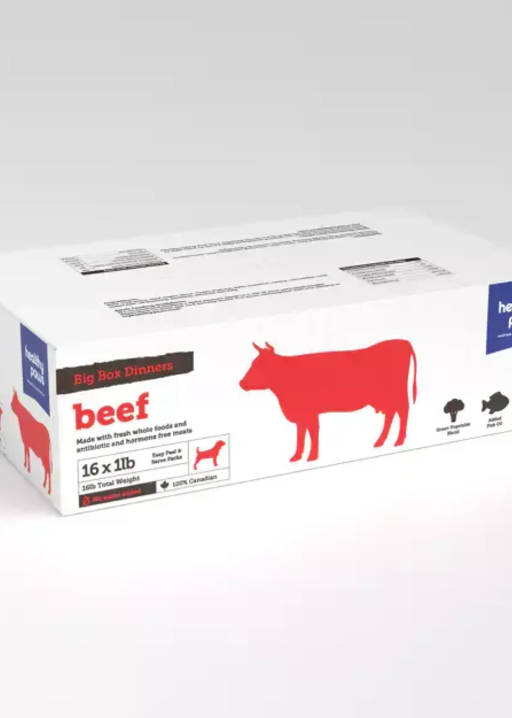 Healthy Paws Healthy Paws Big Box Dinners - Beef 16lbs