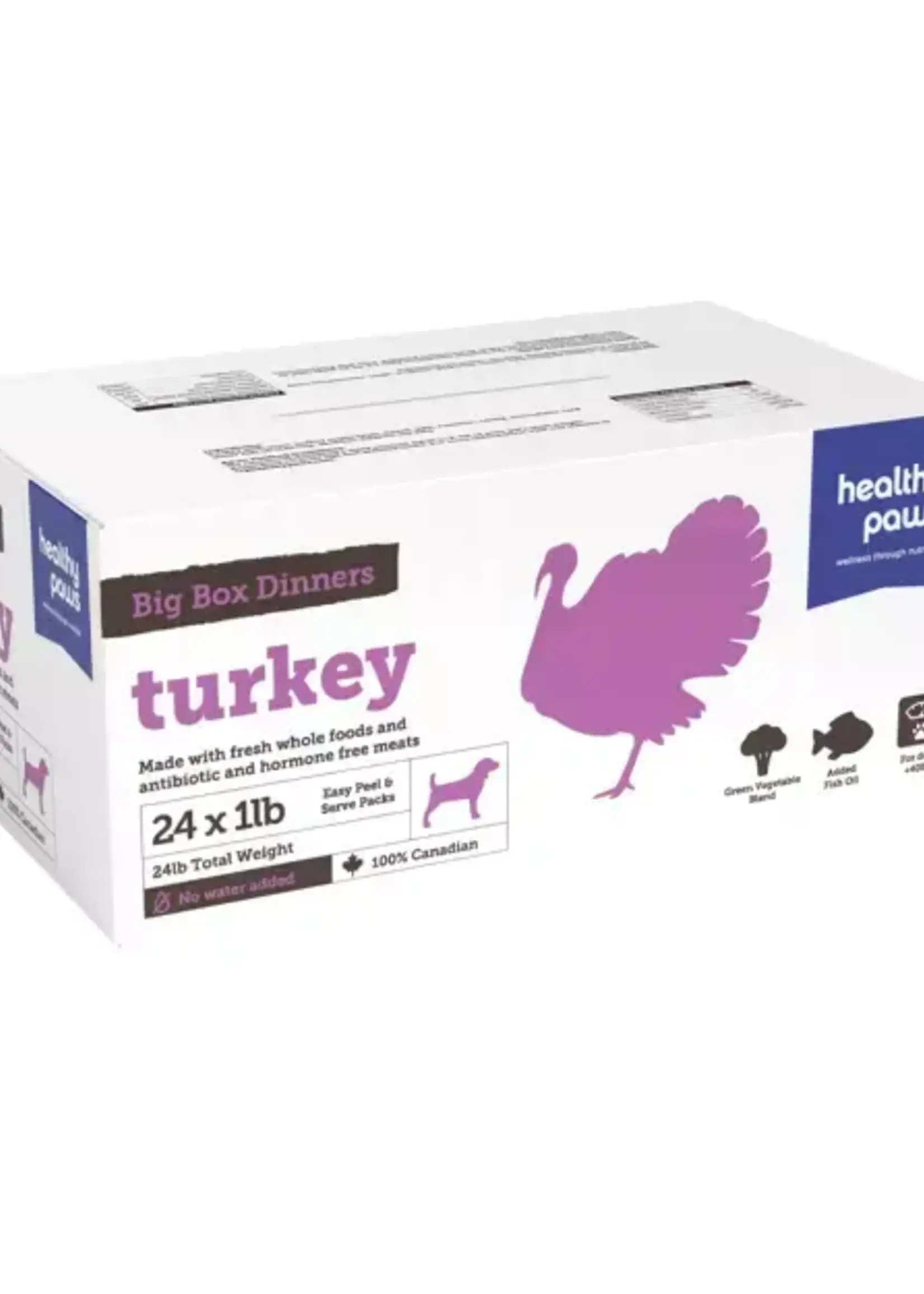 Healthy Paws Healthy Paws Big Box Dinners - Turkey 24lbs