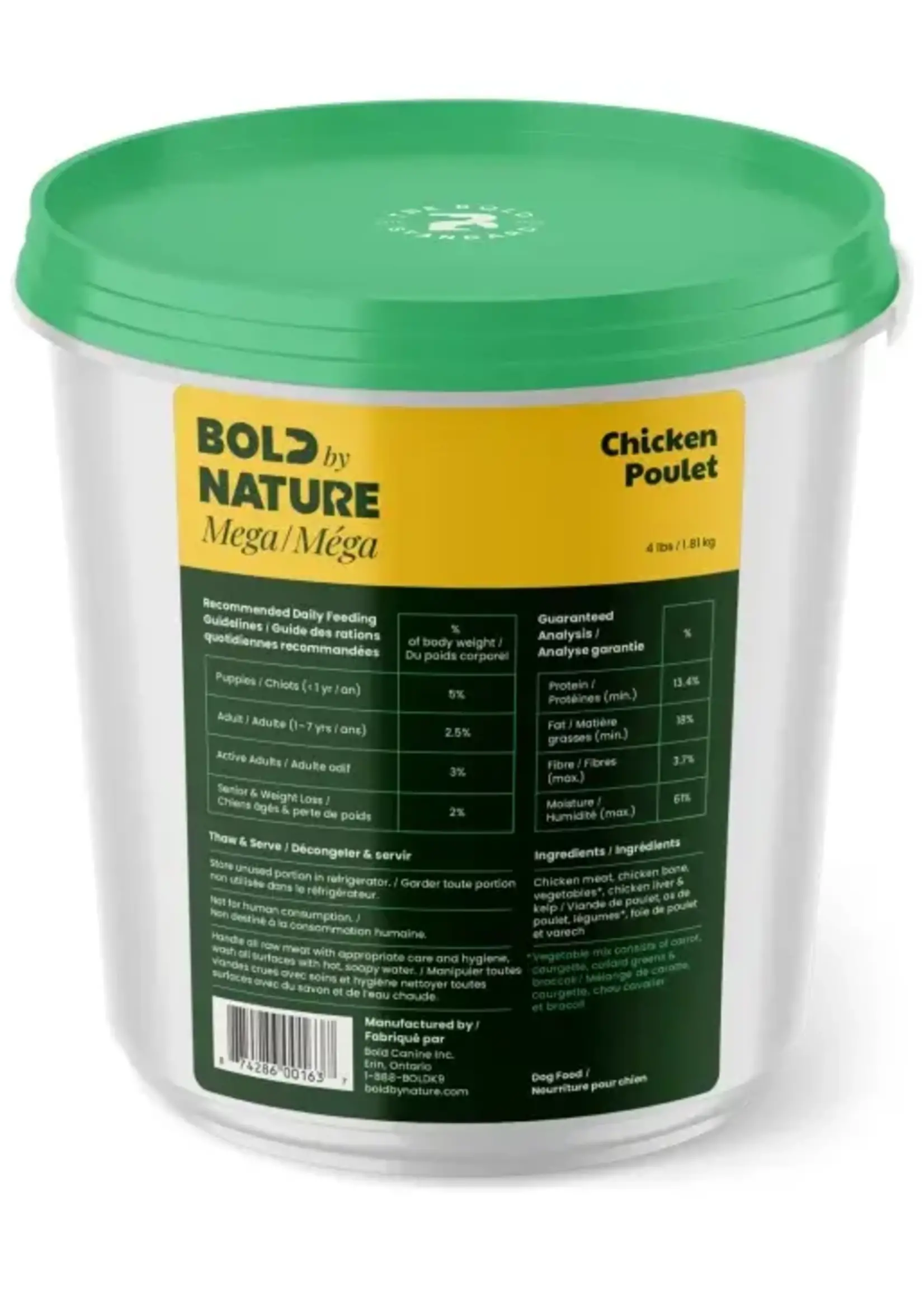 Bold by Nature© Bold By Nature© Mega Chicken Tub 4lbs