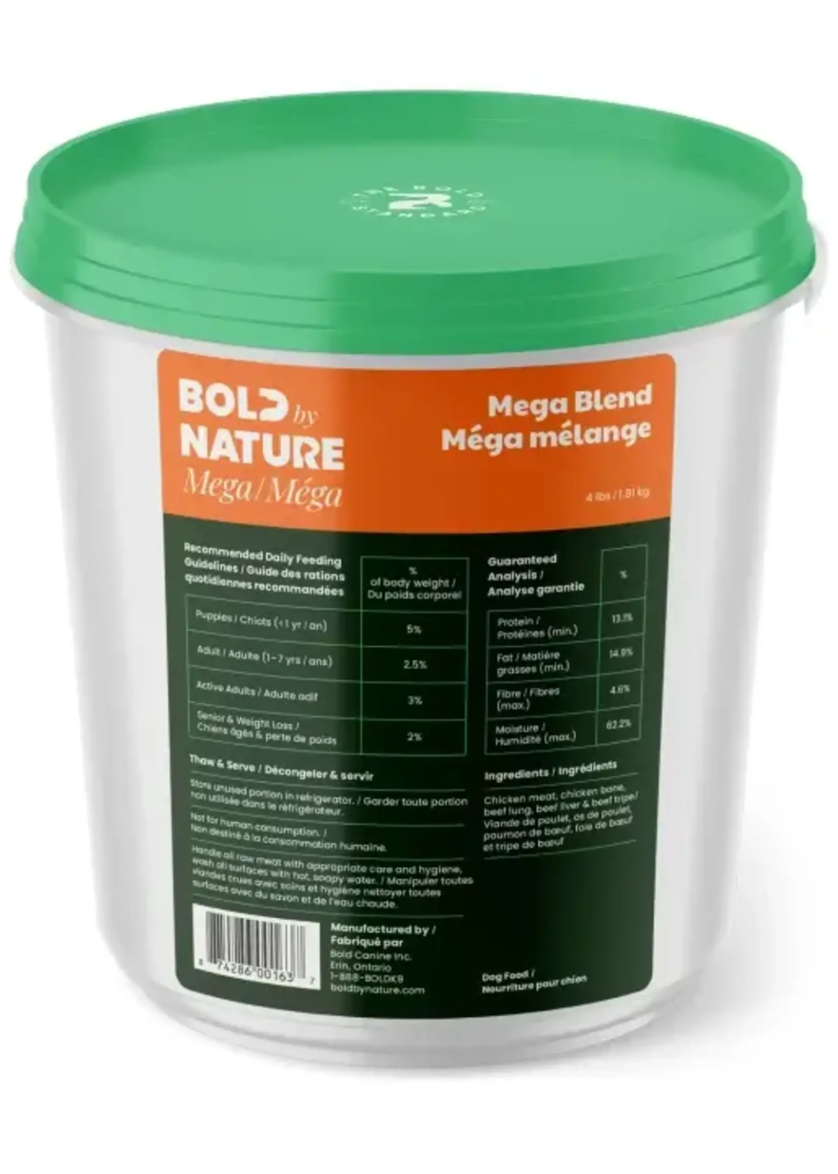 Bold by Nature© Bold By Nature© Mega Blend Tub 4lbs