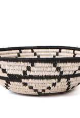 Basket Bowl Large Black and White Thousand Hills