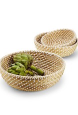 Basket Seagrass White Accent