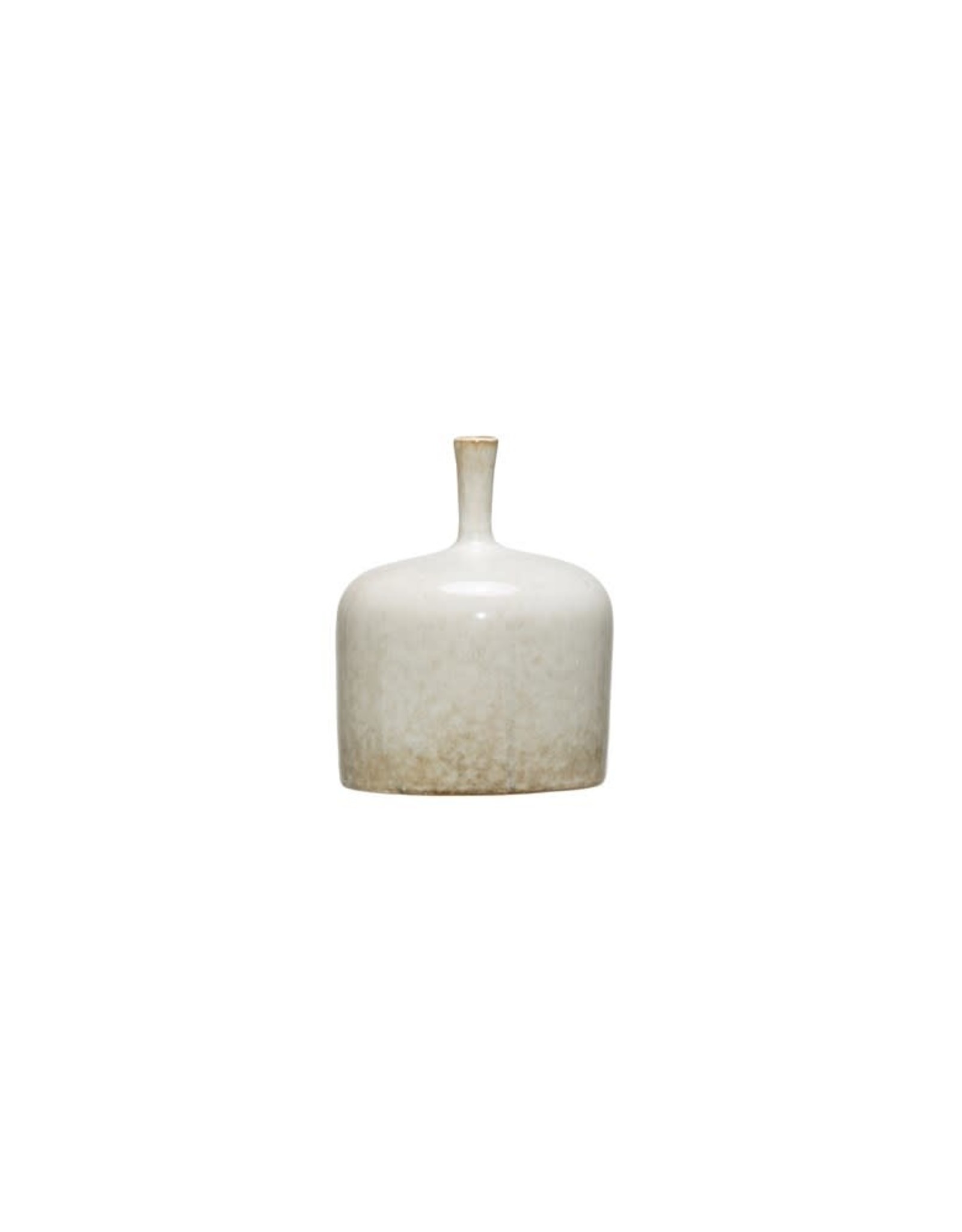 Vase White Narrow Neck 5 X 6