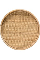 Tray Rattan With Metal Feet