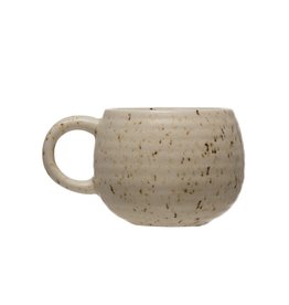 Mug Stoneware Reactive Glaze Beige 12 Oz