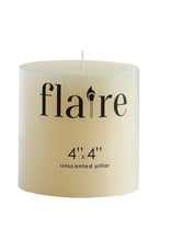 Pillar Candle Unscented Natural 4x4"