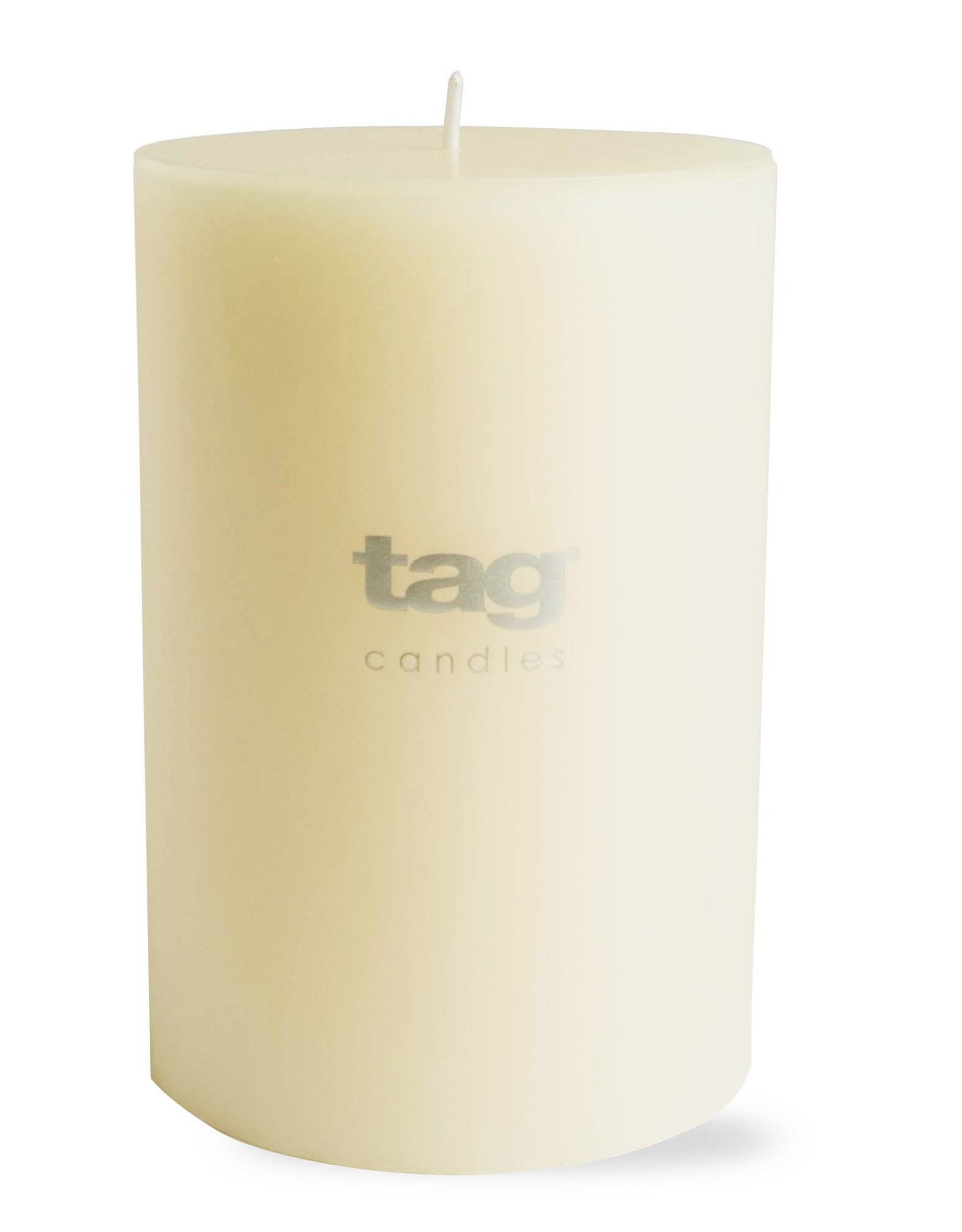 Pillar Candle Unscented Ivory White 4x6"