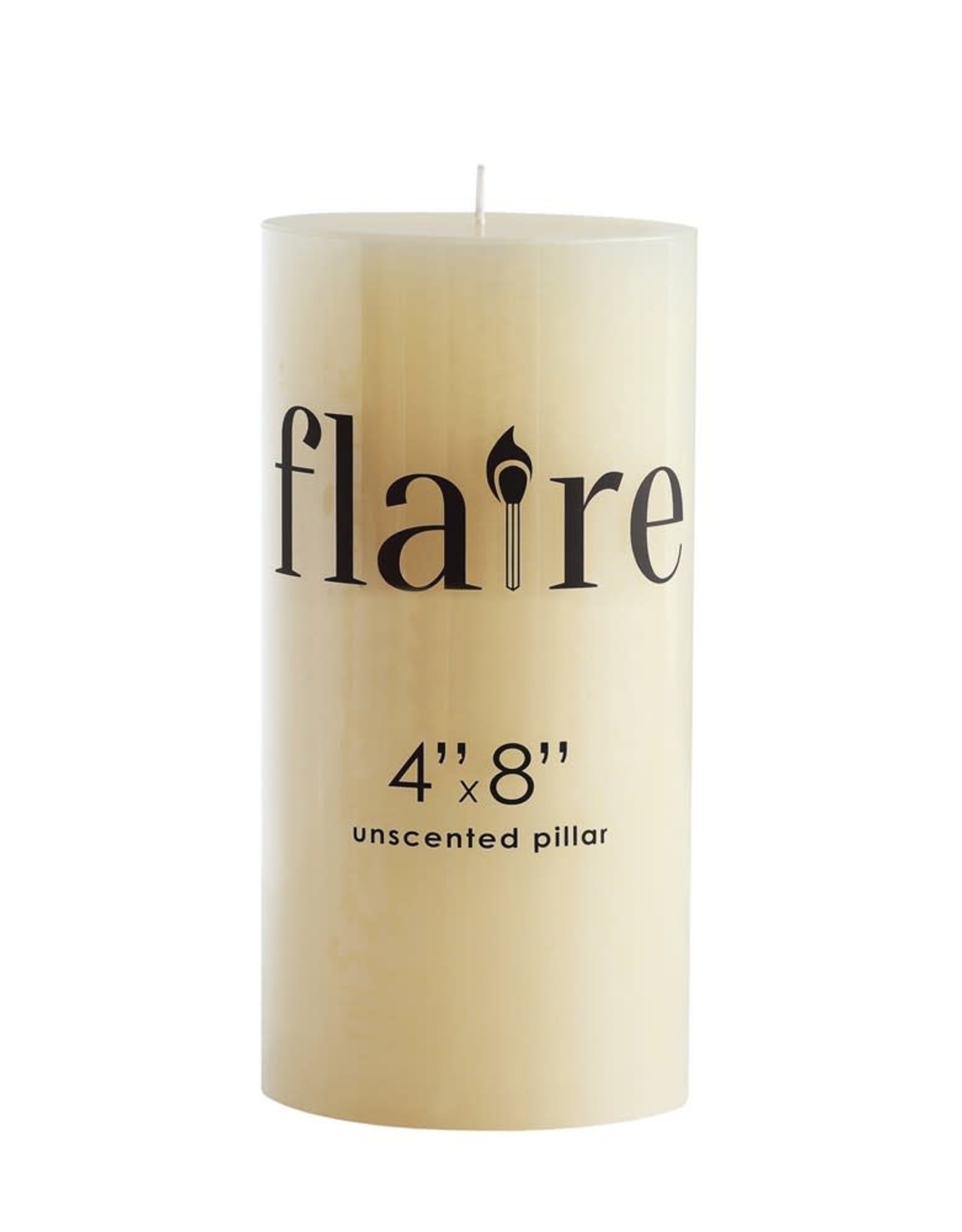 Pillar Candle Unscented Natural 4x8"