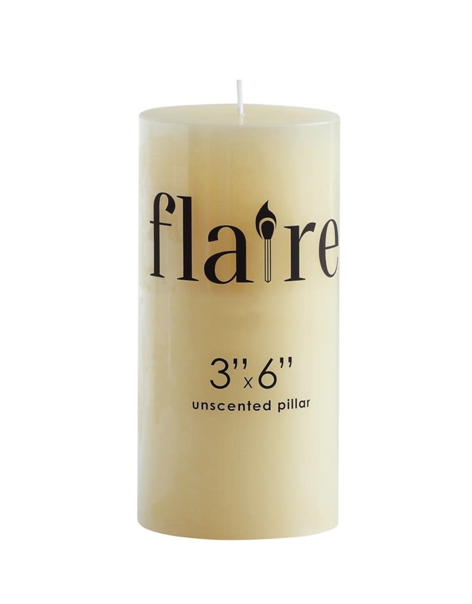 Pillar Candle Unscented Natural 3x6"