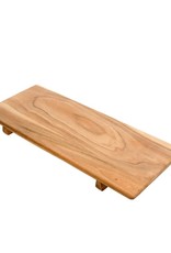 Tray Wooden Footed Large