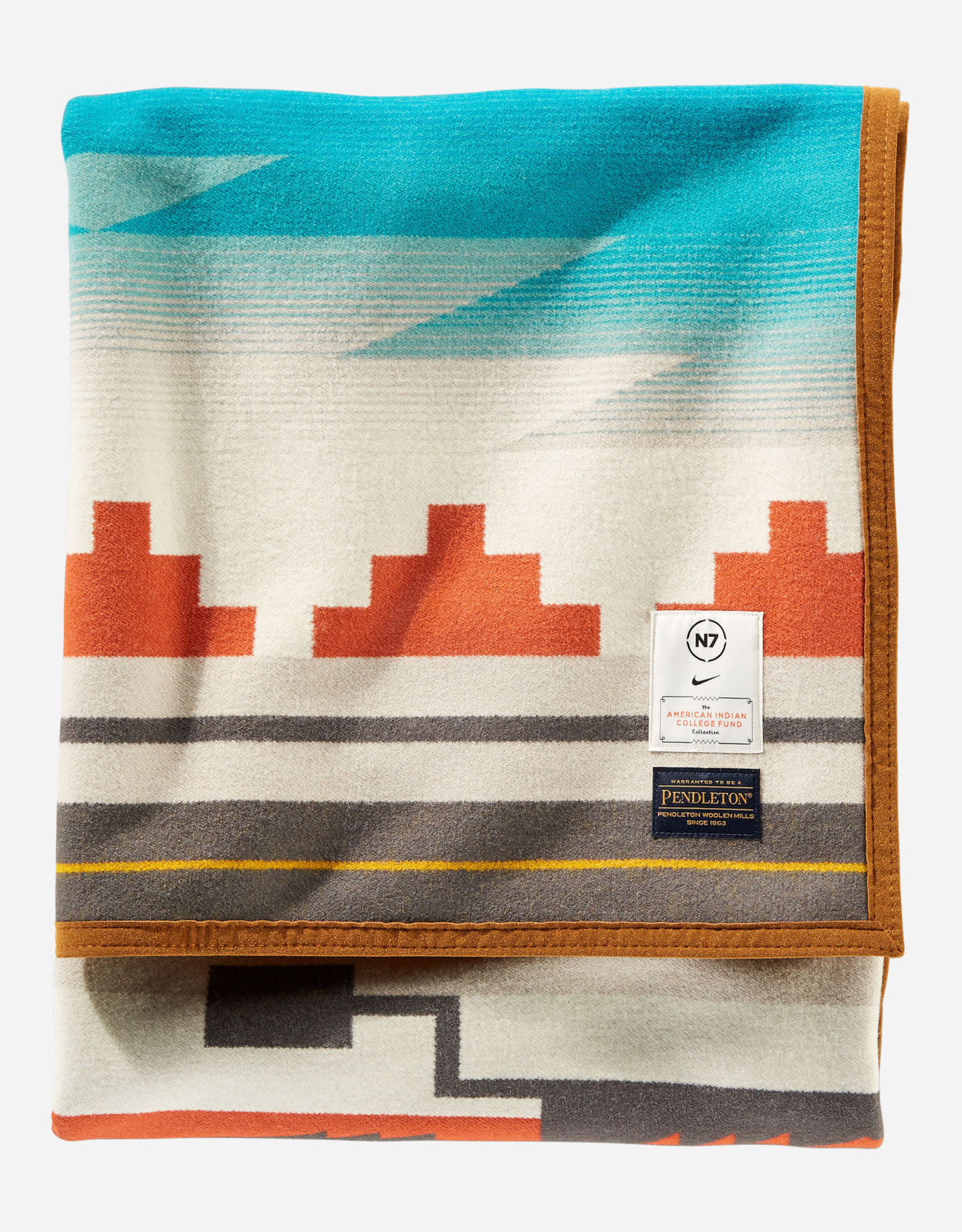 PENDLETON N7 Seven Generations Jacquard Robe Blanket - American Indian College Fund Collection