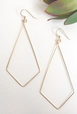 Earring Victoria Prism Shape Hoop