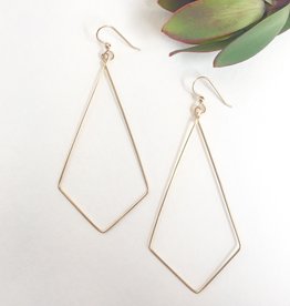 Earring Victoria Prism Shape Hoop