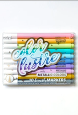 Pens Color Lustre Brush Metallic Markers Pack of 10