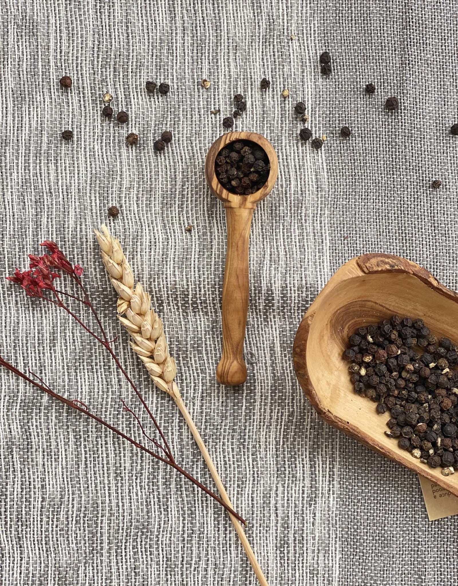 Spoon Salt Scoop Olive Wood