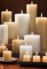 Pillar Candle Unscented Ivory White 3x8"