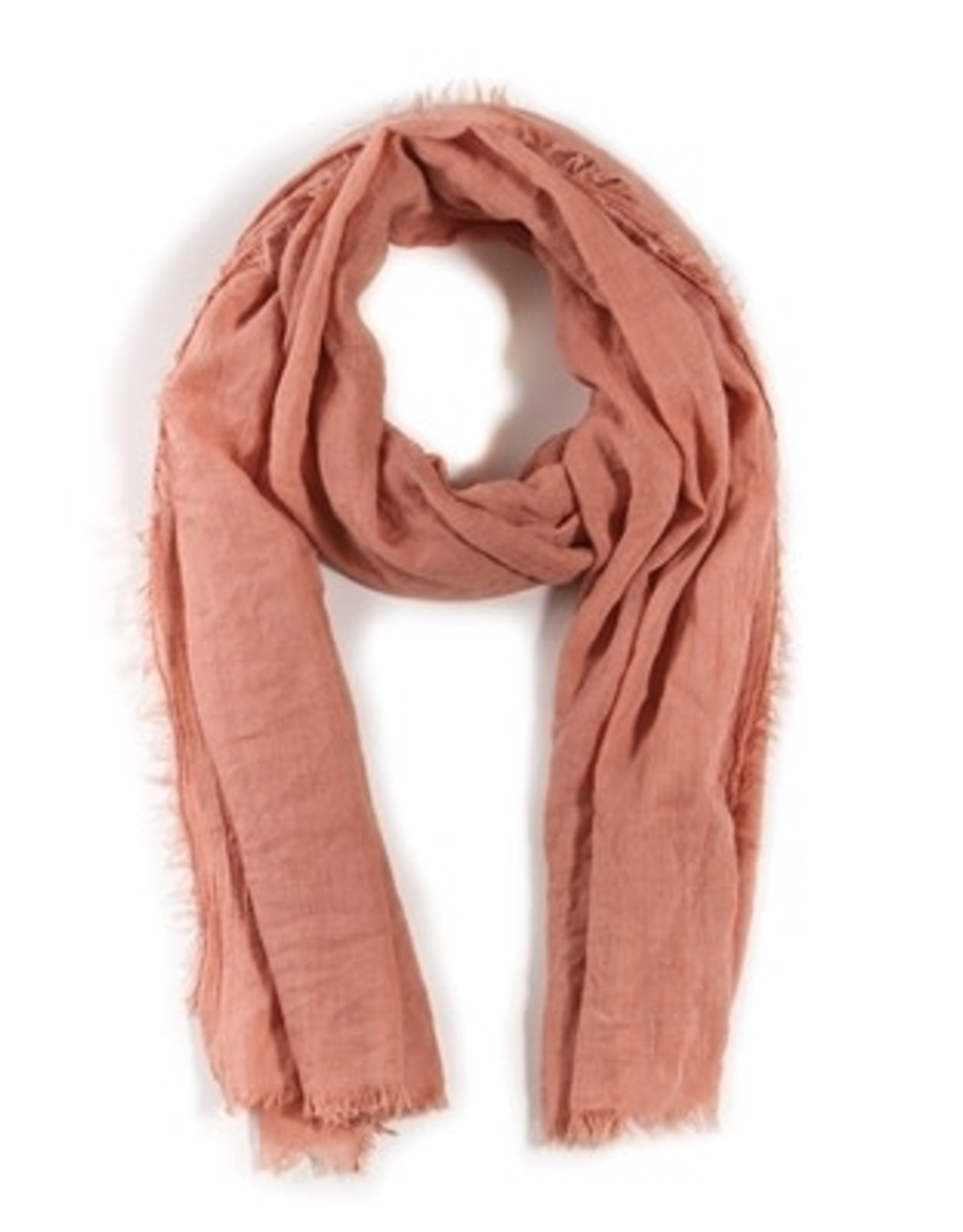 salmon pink scarf