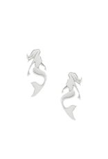 Earring Post Mermaid Silver