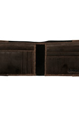 DAMNDOG Wallet Canvas and Leather Billfold Tar Black