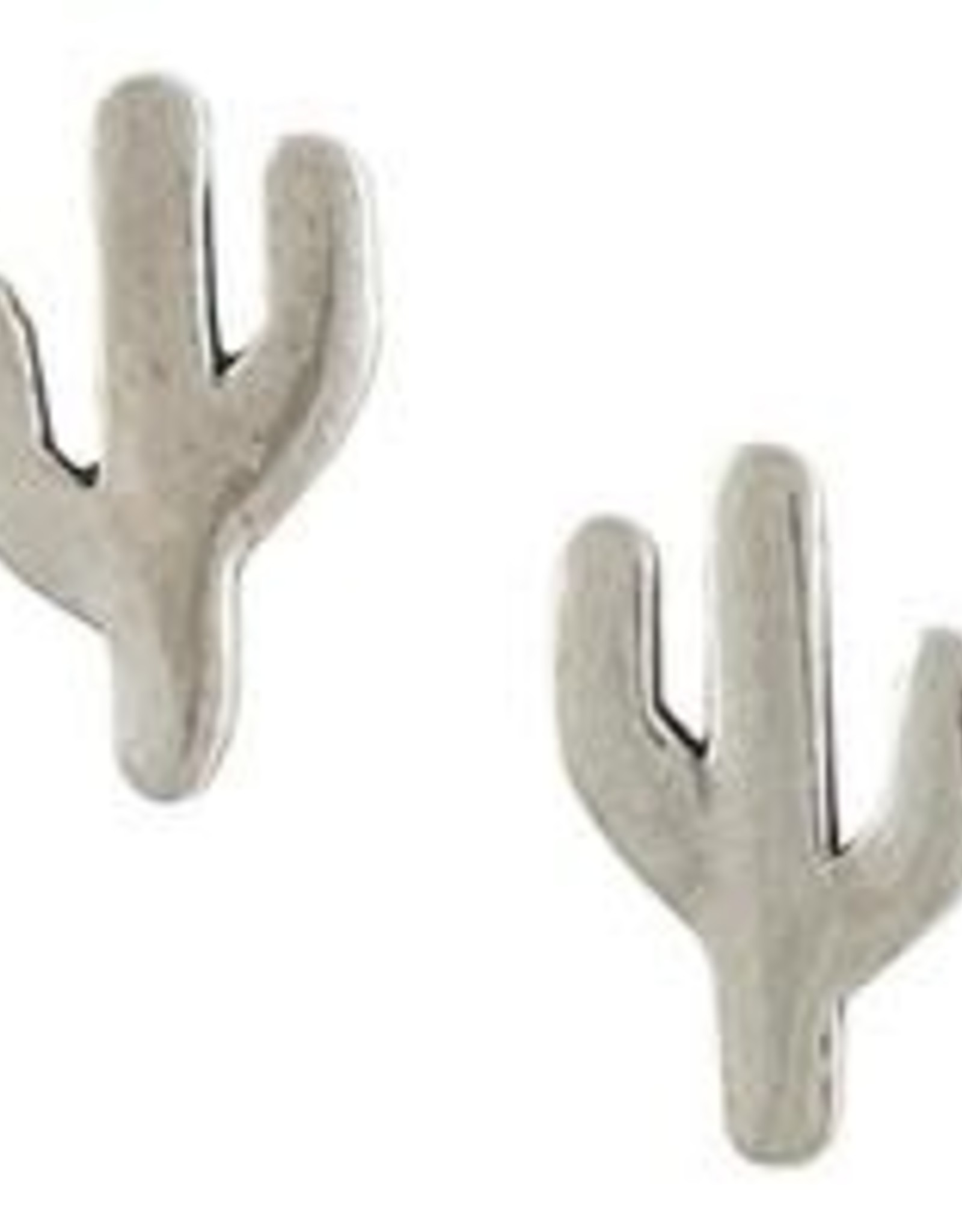 Earring Post Cactus Silver