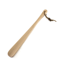 Shoehorn Oak Wood With Leather Strap