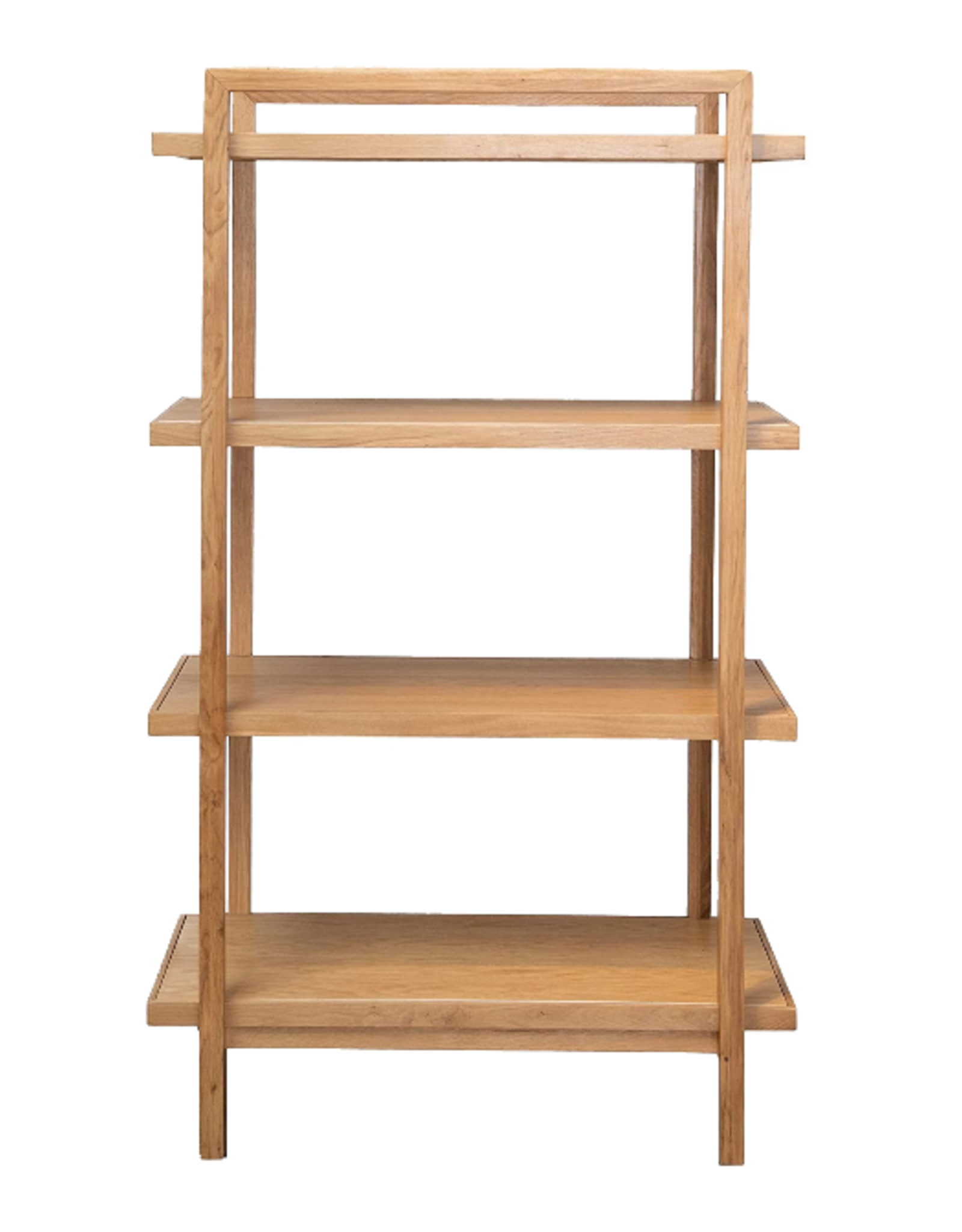 Bookshelf 5-tier Oak With Reversible Shelves White and Wood
