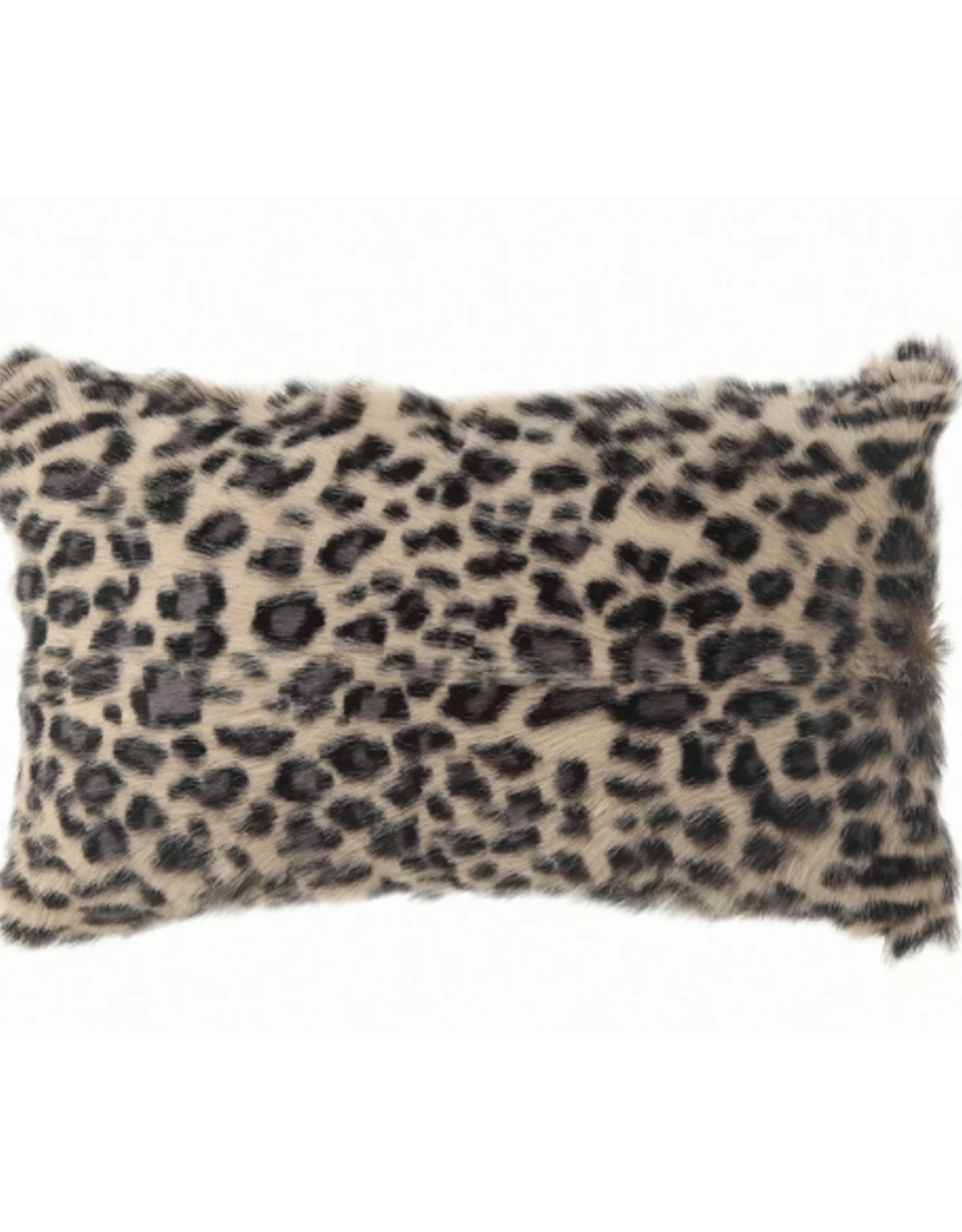 Pillow 20x12 Goat Fur Leopard Print Pattern