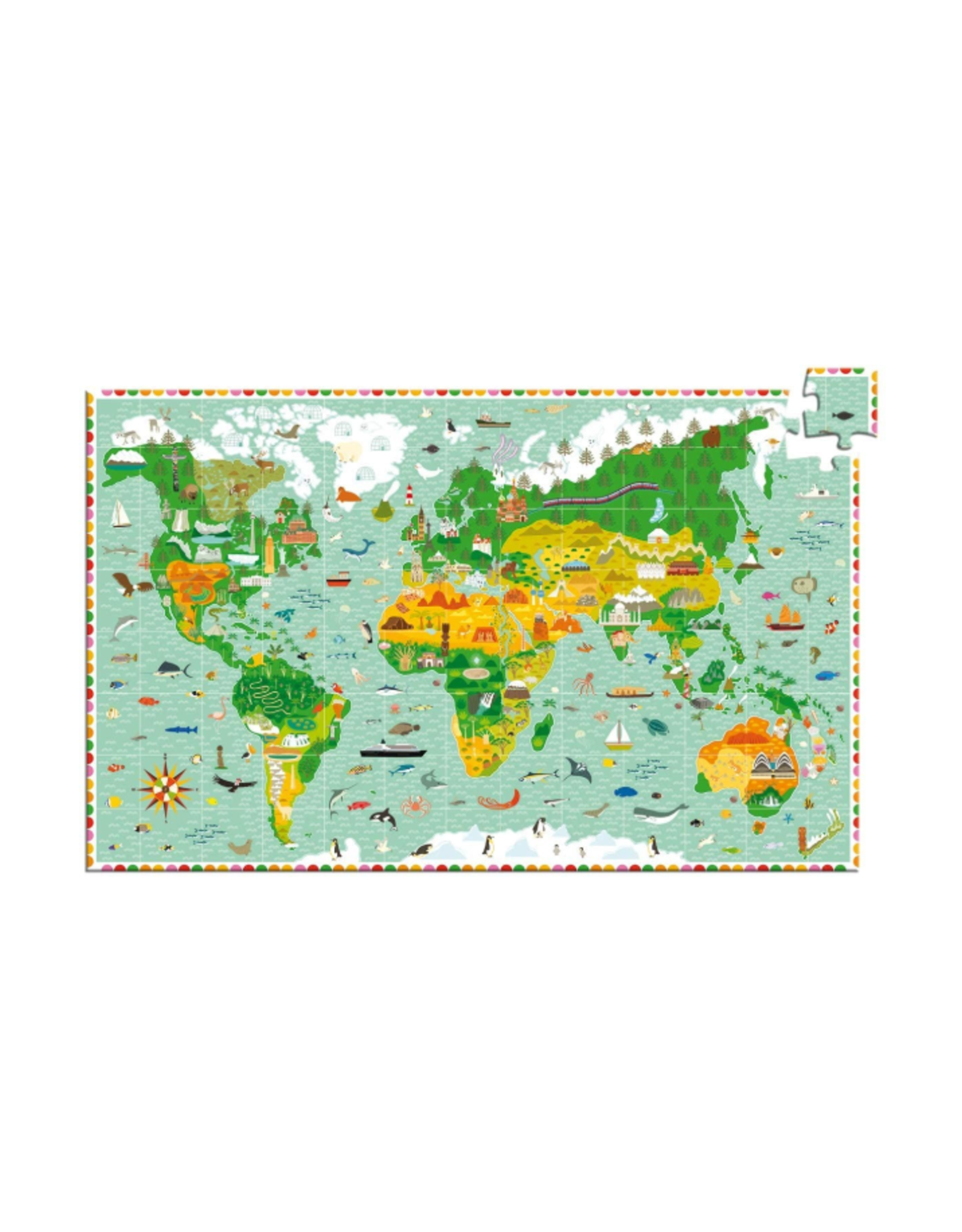 DJECO Puzzle Around the World 200 Pieces