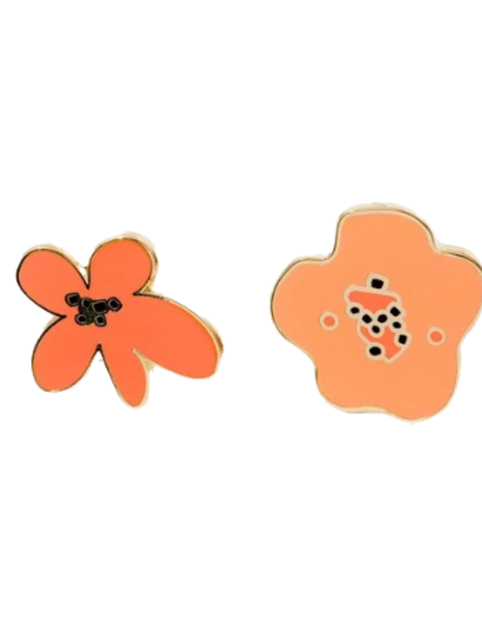 Earring Post Bloom Abstract Florals
