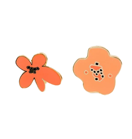 Earring Post Bloom Abstract Florals