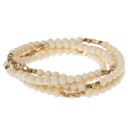 Bracelet Necklace the Supreme Nurturer White Fossil Jasper