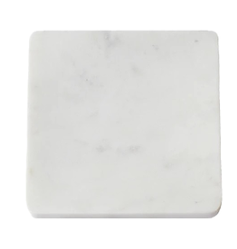 12" Square White Marble Serving Platter
