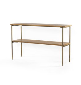 Carlisle Two Shelf Console Natural Oak