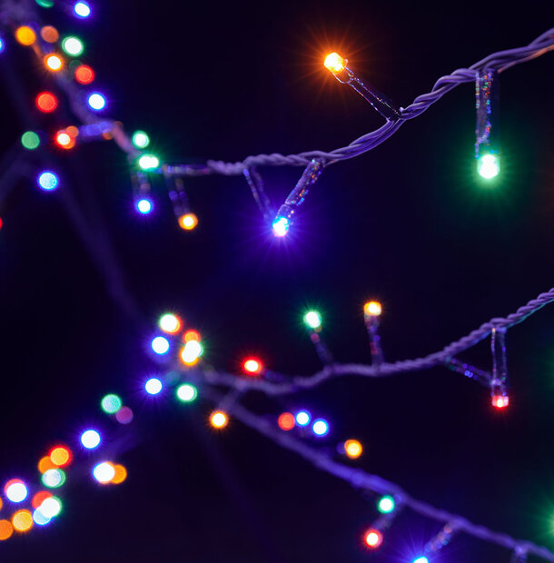 Fairybell | 13ft | 640 LED lights | Including pole | Multicolor