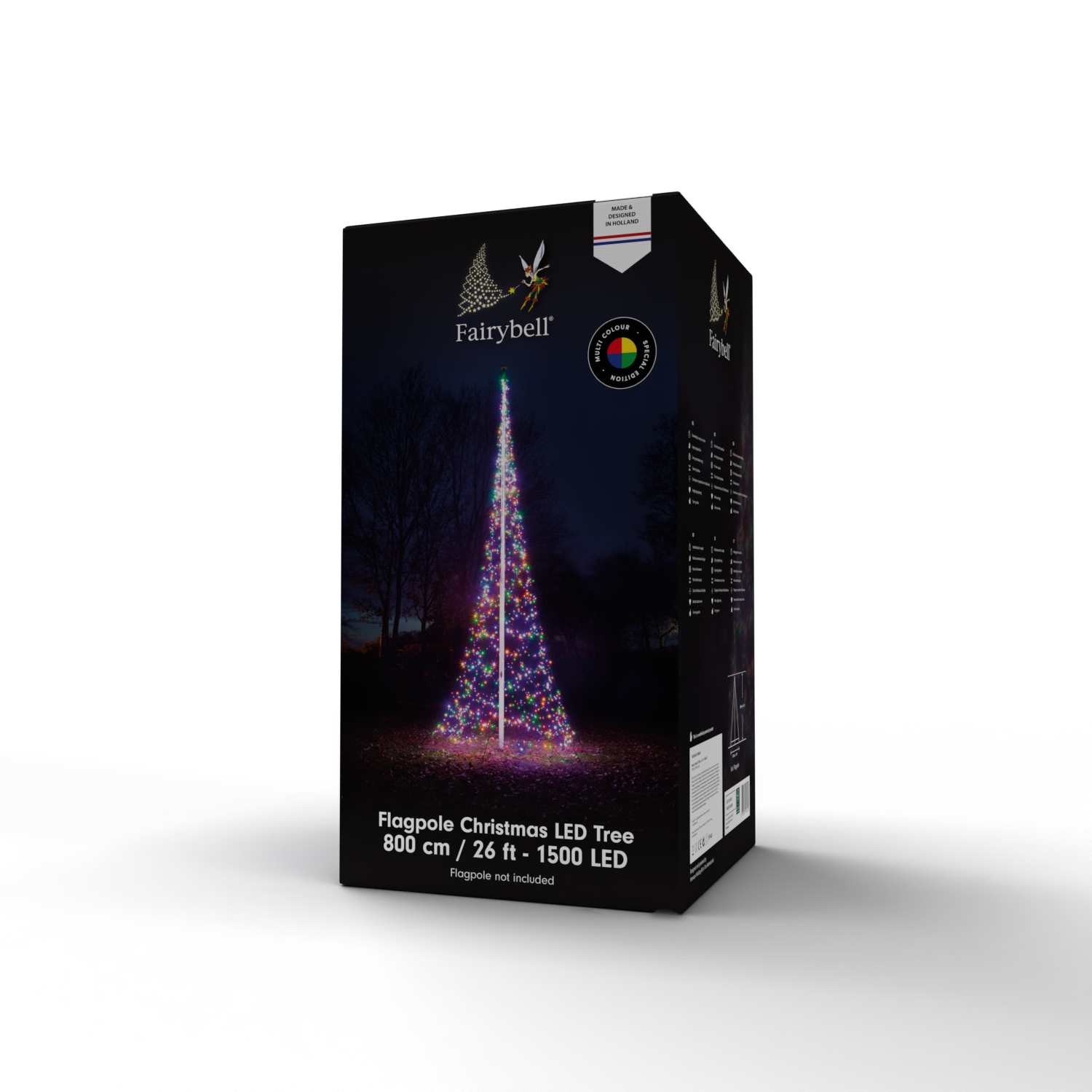 Fairybell sapin Noël 8 m 1500 lampes clignotantes