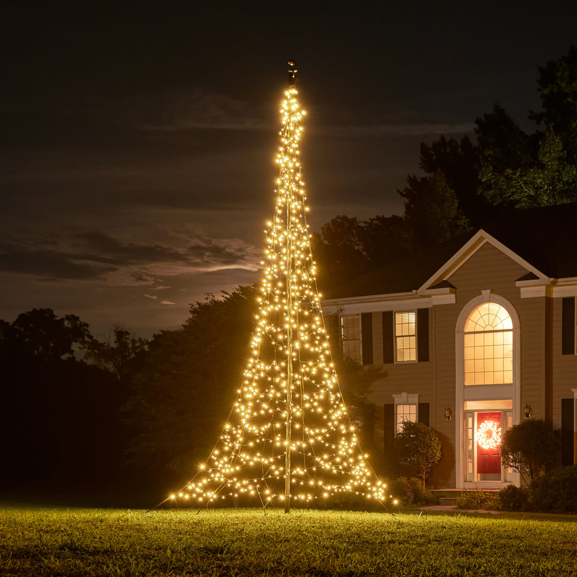 TURNMEON 6Ft 192 LED Christmas White Tree Indonesia