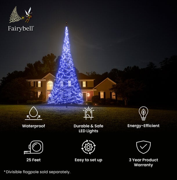 Fairybell | 25ft | 1,500 LED | Blue