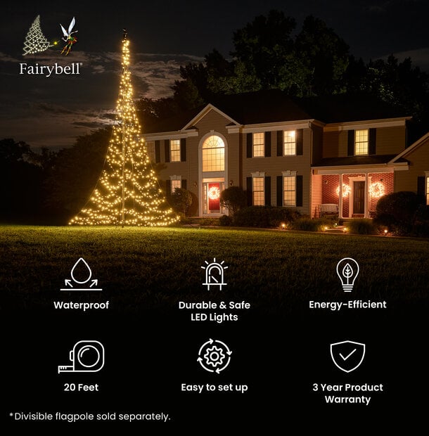 Fairybell | 20ft | 720 LED lights | Warm white