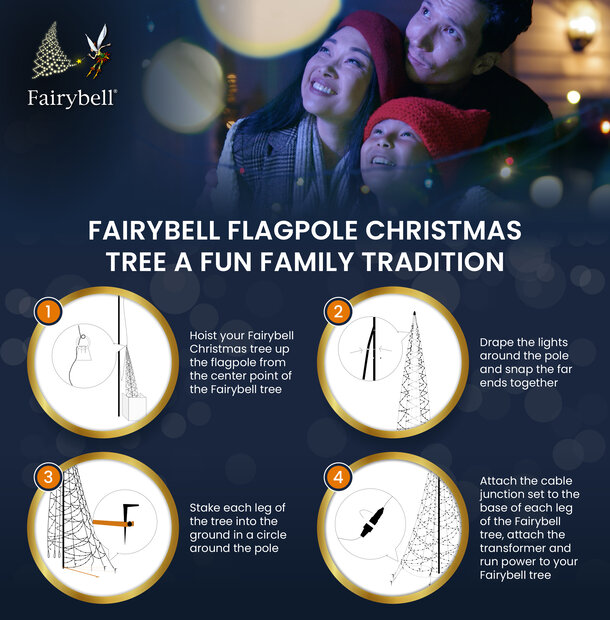 Fairybell | 33ft | 4,000 LED lights | Warm white